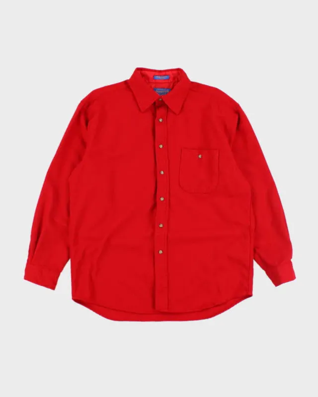 Vintage 70's Pendleton Plain Wool Shirt - L sold by Rokit