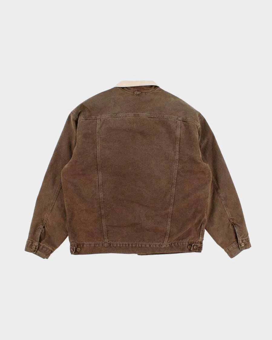 Vintage Carhartt Fleece Lined Work Wear Trucker Jacket - XXL Tall sold by Rokit product image thumbnail 2