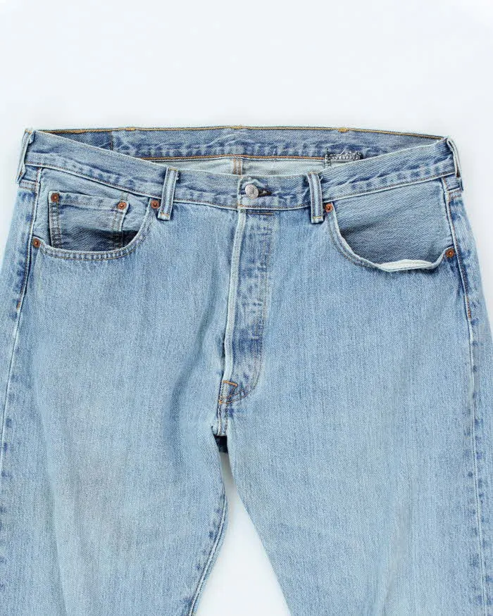 Vintage 90's Levi's 501 Light Wash Denim Jeans - W34 L27 sold by Rokit product image thumbnail 3