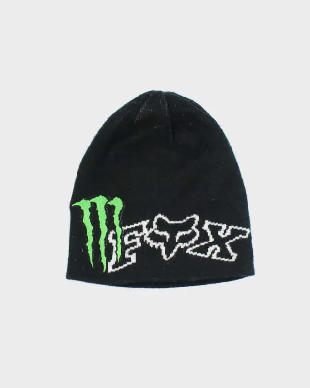 Vintage Y2K Fox Racing x Monster Energy Toque Beanie - OS sold by Rokit