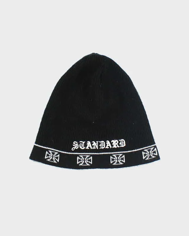 Vintage Y2K Gothic Embroidered Toque Beanie - OS sold by Rokit