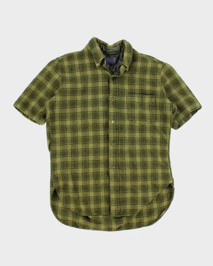 Vintage 70's Pendleton Short Sleeve Wool Button Up Shirt - L sold by Rokit