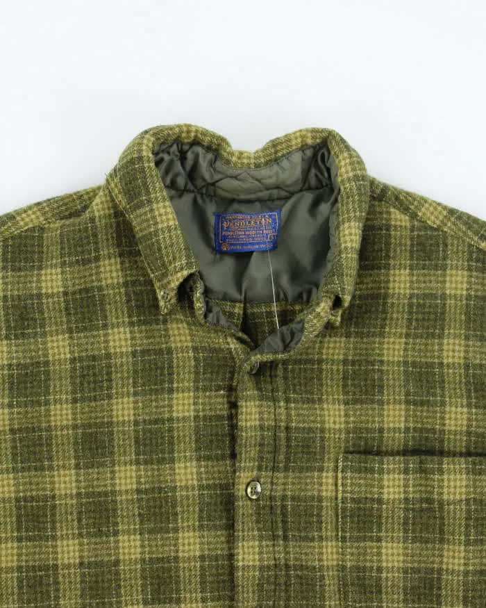 Vintage 70's Pendleton Short Sleeve Wool Button Up Shirt - L sold by Rokit product image thumbnail 3