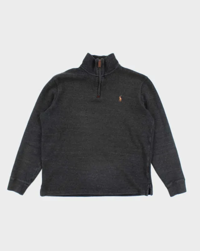 Vintage 2000's Ralph Lauren Quarter Zip Sweatshirt - M sold by Rokit