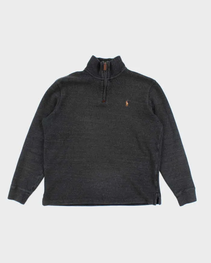 Vintage 2000's Ralph Lauren Quarter Zip Sweatshirt - M sold by Rokit