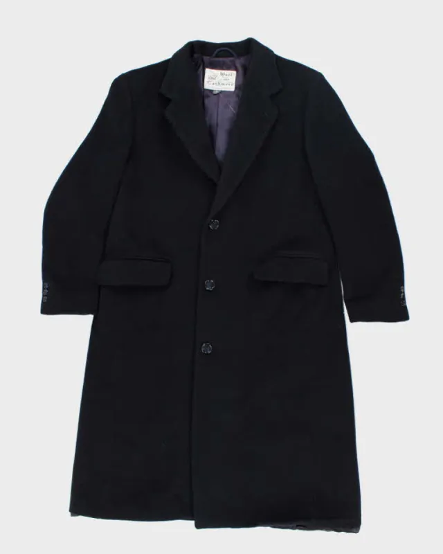 Vintage Wool & Cashmere Heavyweight Double Breasted Coat - L sold by Rokit