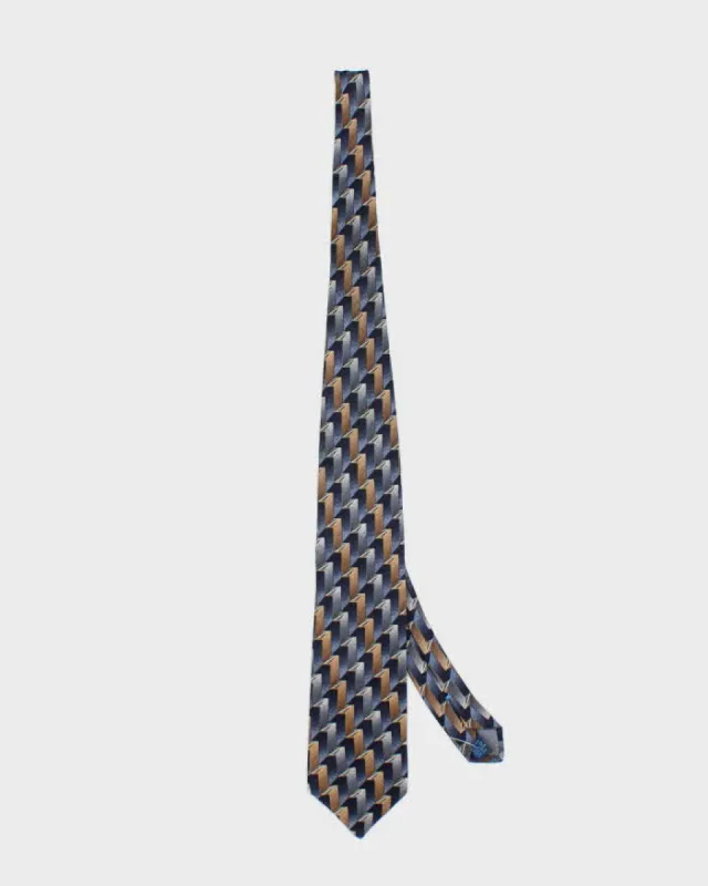 Vintage 90's Valentino Geometric Silk Tie sold by Rokit
