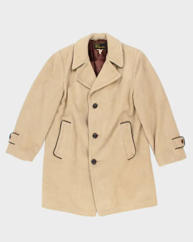 Vintage 80's Sears Heavyweight Wool Overcoat - M sold by Rokit