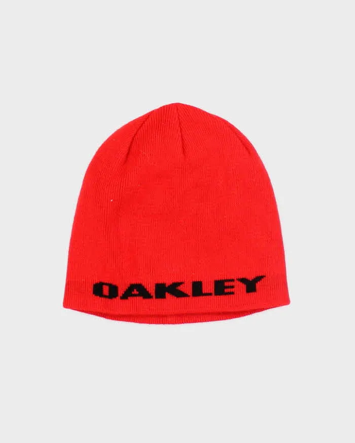 Vintage Y2K Oakley Spell Out Toque Beanie - OS sold by Rokit