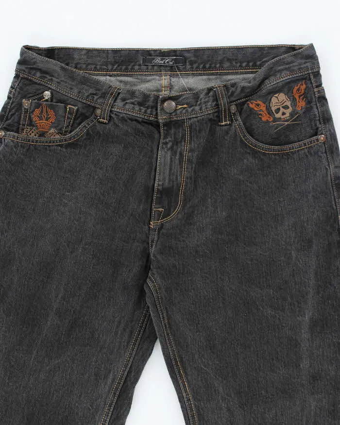 Vintage Y2K Marc Ecko Boot Cut Grey Faded Jeans - W32 L31 sold by Rokit product image thumbnail 3