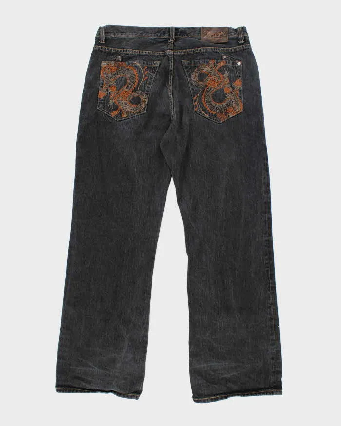 Vintage Y2K Marc Ecko Boot Cut Grey Faded Jeans - W32 L31 sold by Rokit product image thumbnail 2