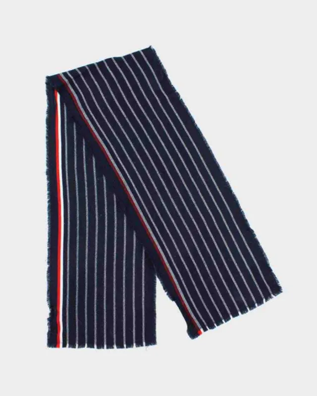 Navy Striped Tommy Hilfiger Scarf sold by Rokit