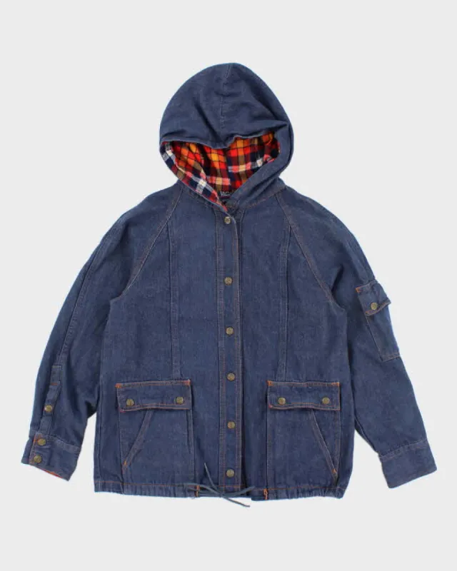 Vintage 90's Women's Valley Co Hooded Denim Jacket - M sold by Rokit