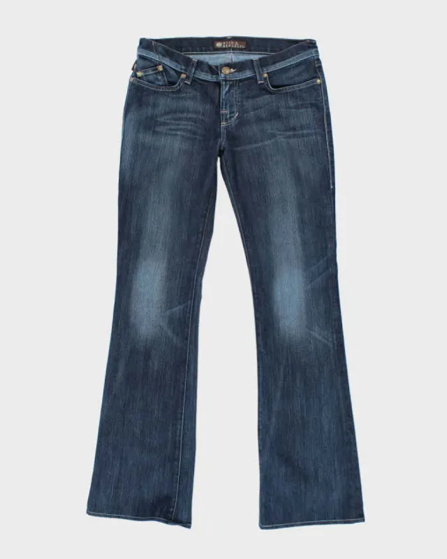 Vintage Y2K Rock & Republic Dark Wash Straight Flared Jeans - W30 L32 sold by Rokit