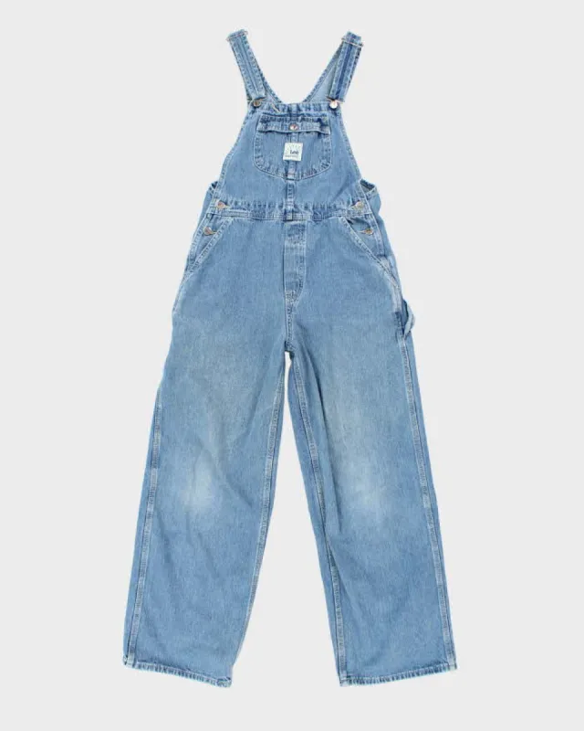 Vintage 90's Lee Light Wash Denim Dungarees - W30 L27 sold by Rokit