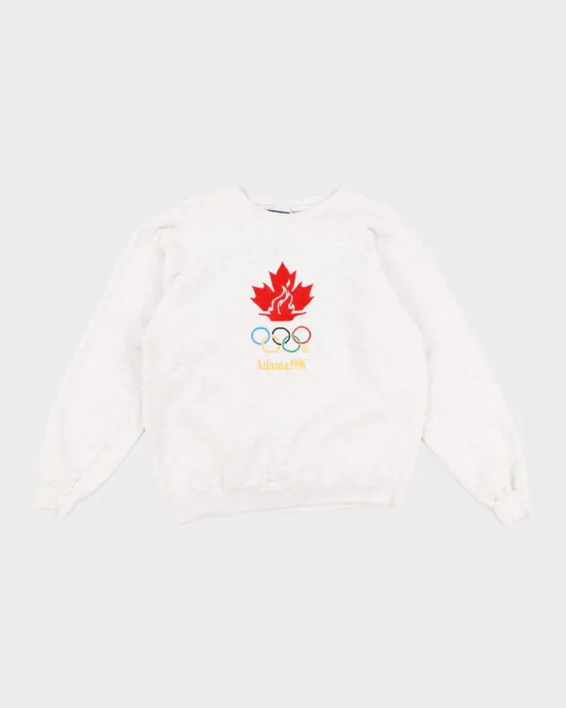 Vintage 90s Hanes Embroidered Atlanta 1996 Olympics Sweatshirt - L sold by Rokit