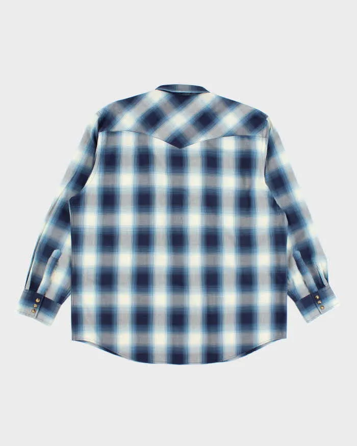 Vintage 2000's Pendleton Blue Plaid Snap Button Western Shirt - XL sold by Rokit product image thumbnail 2