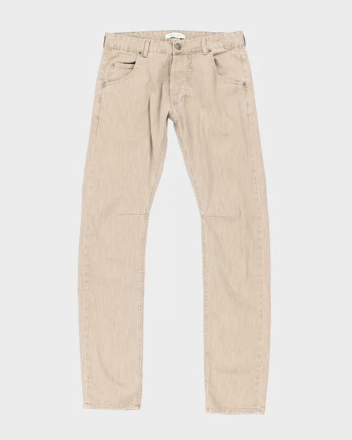 Vintage 90's Pierre Balmain Slim Fit Beige Wash Jeans - W30 L32 sold by Rokit