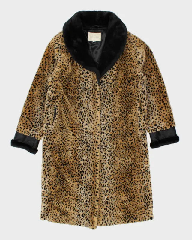 Vintage 90's Women's Faux Fur Cheetah Print Long Coat - XS sold by Rokit