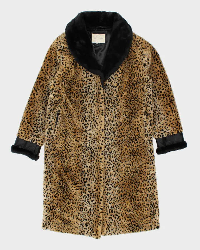 Vintage 90's Women's Faux Fur Cheetah Print Long Coat - XS sold by Rokit