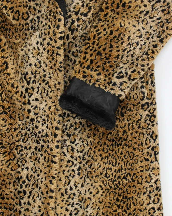 Vintage 90's Women's Faux Fur Cheetah Print Long Coat - XS sold by Rokit product image thumbnail 4