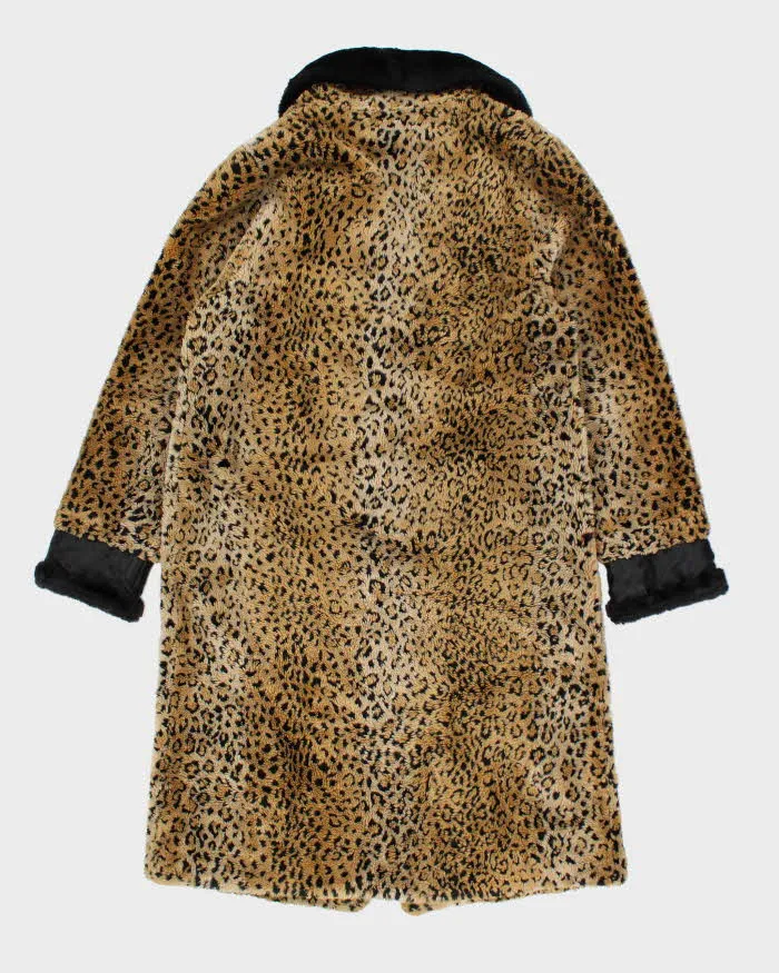 Vintage 90's Women's Faux Fur Cheetah Print Long Coat - XS sold by Rokit product image thumbnail 2