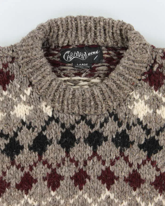 Vintage Caravan Chunky Knit Wool Jumper - L sold by Rokit product image thumbnail 3