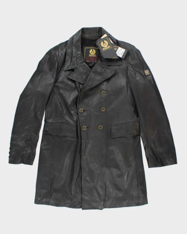 Vintage 90's Women's BNWT Belstaff Double Breasted Leather Jacket - XL sold by Rokit