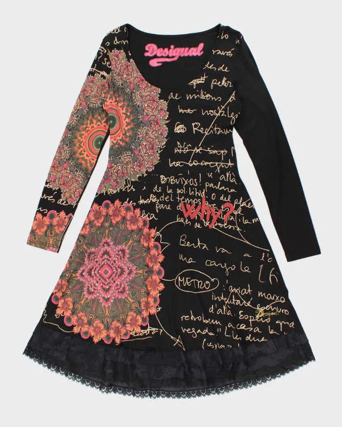 Y2k 00s Desigual Long Sleeve Dress - L sold by Rokit