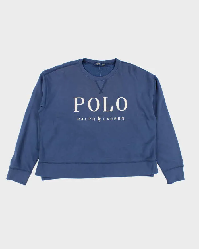 Vintage Y2K Ralph Lauren Cropped Graphic Sweatshirt - XL sold by Rokit