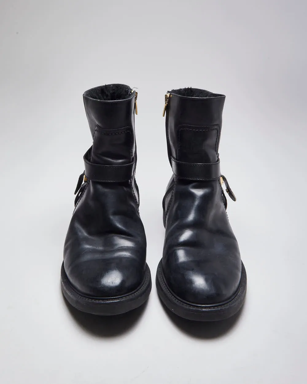 Vintage Salvatore Ferragamo Insulate Leather Ankle Boots - UK 10 sold by Rokit product image thumbnail 3
