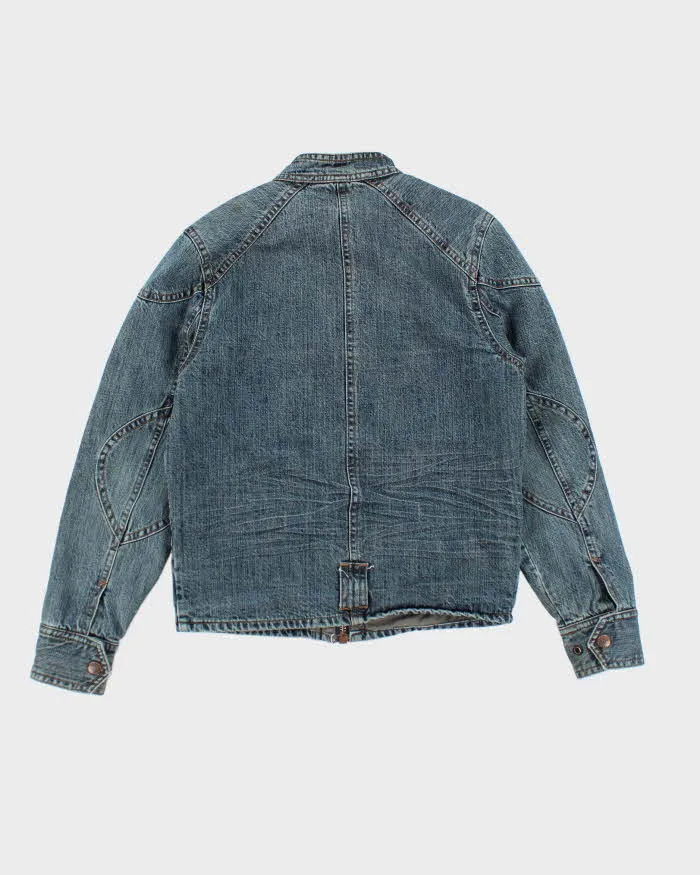 Vintage Y2K Buffalo Multi Pocket Biker Denim Jacket - M sold by Rokit product image thumbnail 2