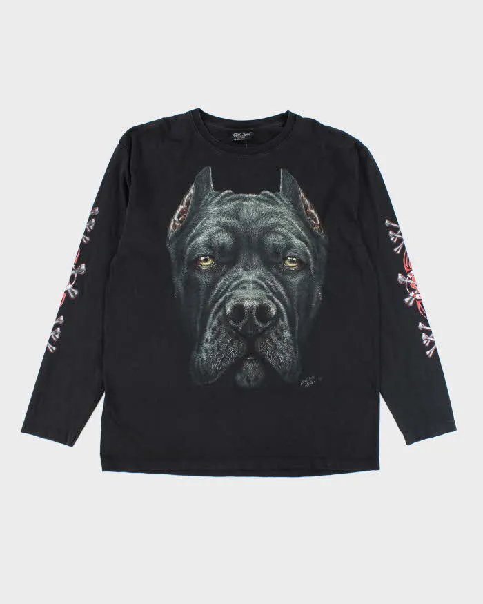 Vintage 90's Oversized Dog Graphic Long-sleeved T-Shirt - XL sold by Rokit