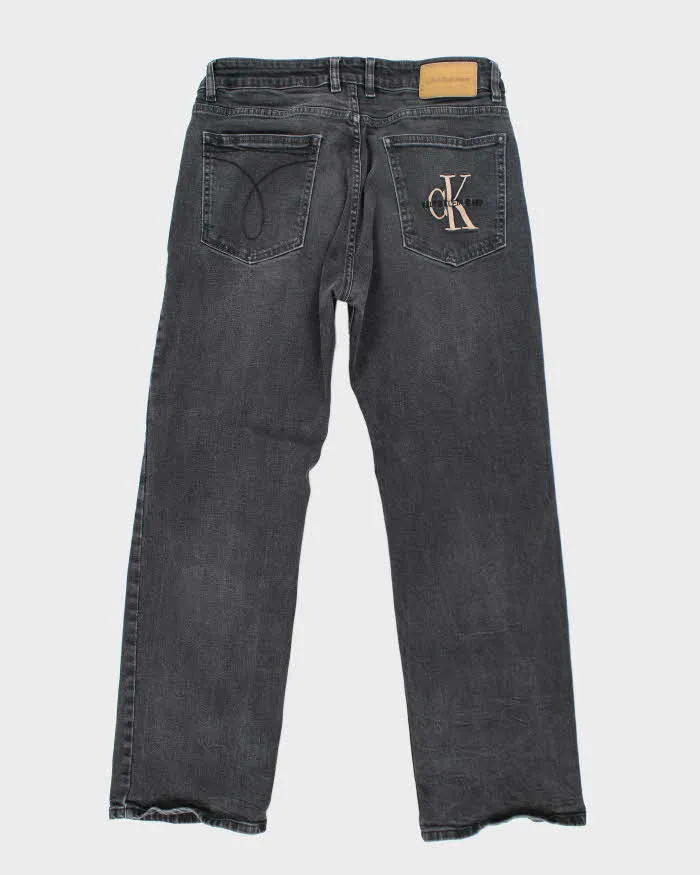 Vintage 90's Calvin Klein Grey Stone Wash Relaxed Fit Jeans - W32 L29 sold by Rokit product image thumbnail 2