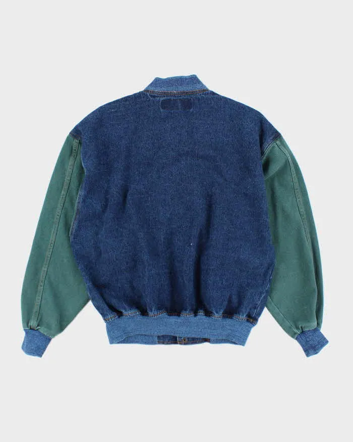 Vintage 90's Gunman Denim Baseball Varsity Jacket - M sold by Rokit product image thumbnail 2