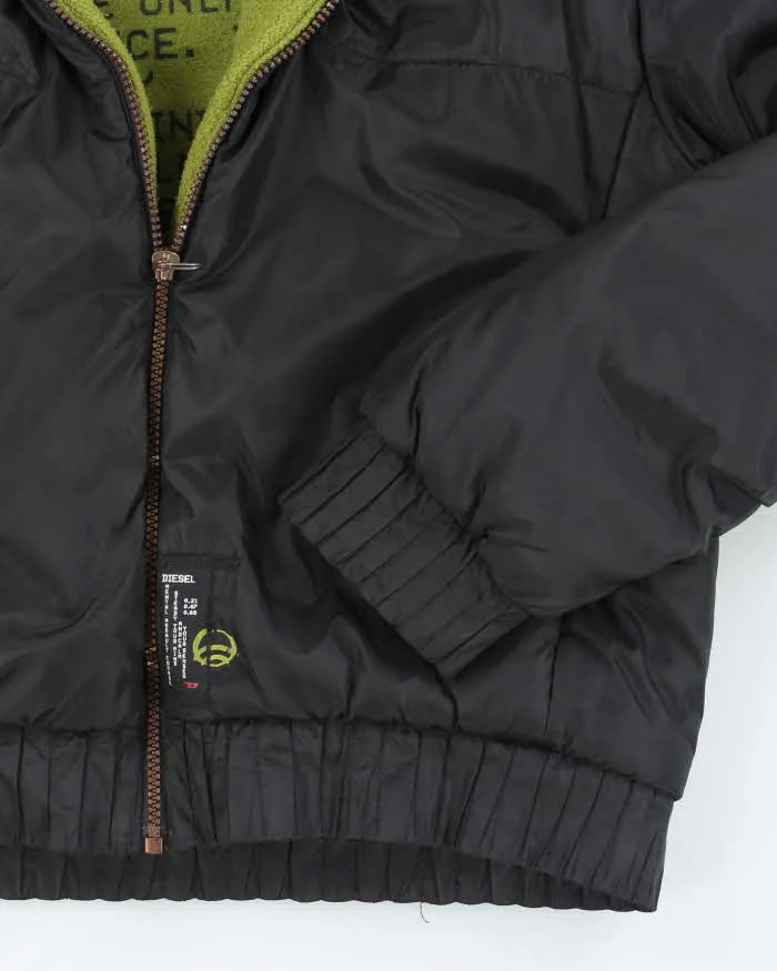 Vintage Y2K Women's Diesel Cropped Hooded Puffer Jacket - M sold by Rokit product image thumbnail 4