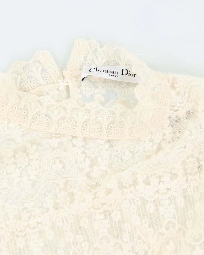 Christian Dior Wool Lace Blouse - M sold by Rokit product image thumbnail 3