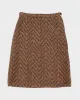 Vintage 1960s Green And Purple Wool Skirt - S sold by Rokit