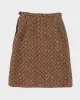 Vintage 1960s Green And Purple Wool Skirt - S sold by Rokit