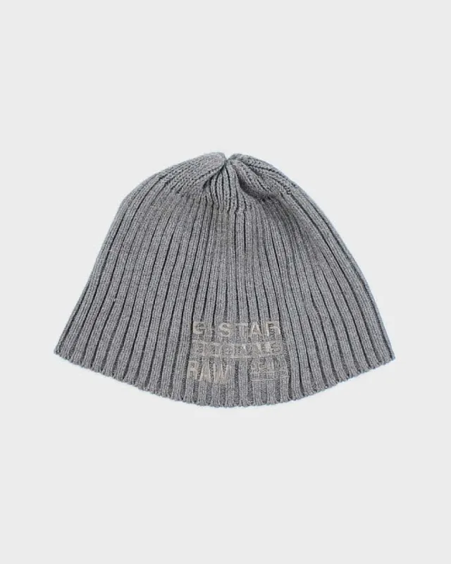 Vintage Y2K G-Star Raw Embroidered Toque Skull Beanie - OS sold by Rokit
