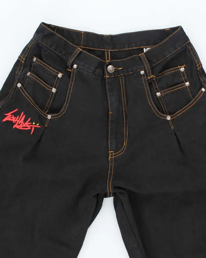 Vintage 90's Exhaust Baggy Wide Leg Dark Wash Jeans - W30 L31 sold by Rokit product image thumbnail 3