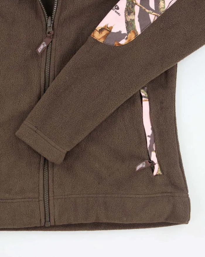 Vintage Women's Pink Real Tree Camouflage Full Zip Fleece - S sold by Rokit product image thumbnail 4