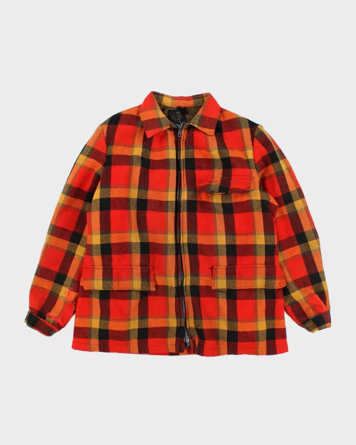 Vintage 70's Heavyweight Wool Zip Up Shacket - L sold by Rokit