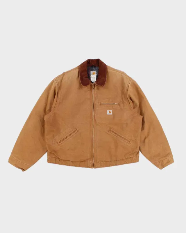Vintage Carhartt Fleece Lined Beige Work Wear Jacket - XL made by Carhartt