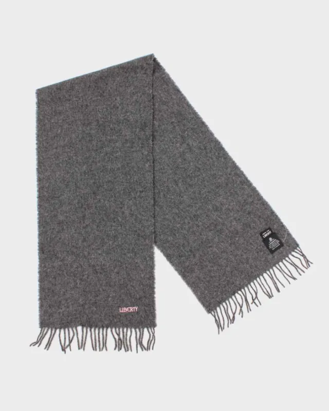 Liberty Grey Pure Lambswool Scarf sold by Rokit