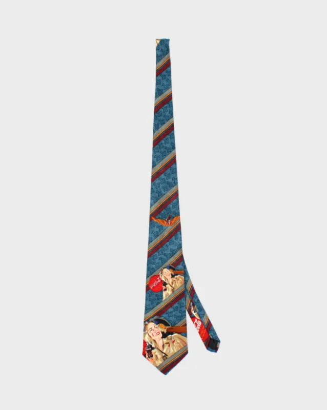 Vintage 90's Coca Cola All Over Print Graphic Tie sold by Rokit