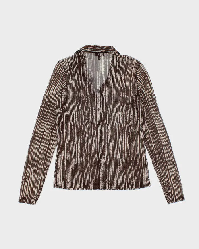 Y2k 00s Mexx Mesh Button-up Blouse - L sold by Rokit product image thumbnail 2