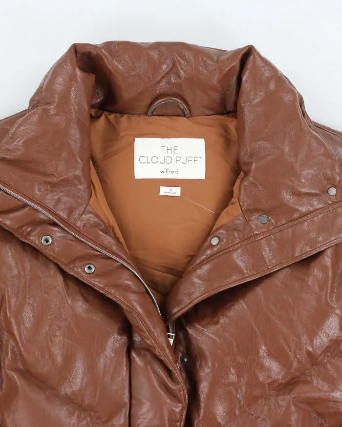 Vintage Women's The Cloud Puff Vegan Leather Down Puffer Jacket - M sold by Rokit product image thumbnail 3