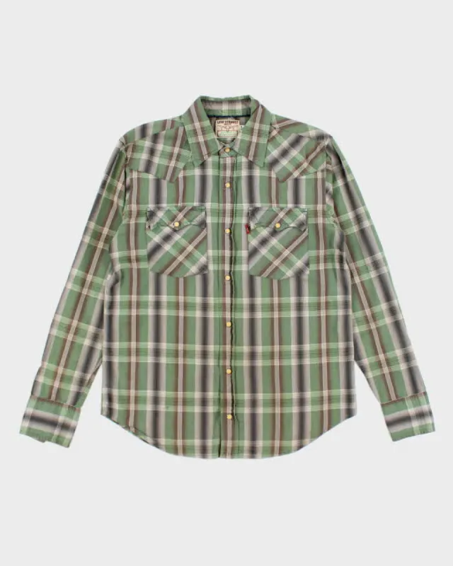 Vintage 90's Levi's Western Snap Button Long-sleeved Shirt - S sold by Rokit