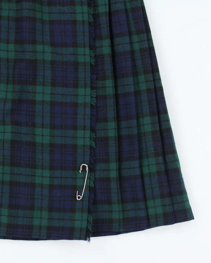Vintage Wool Checked Pleated Skirt - XS sold by Rokit product image thumbnail 4